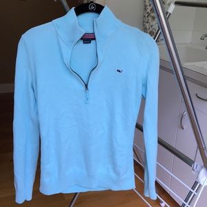 Vineyard Vines Quarter Zip (Tiffany Blue)